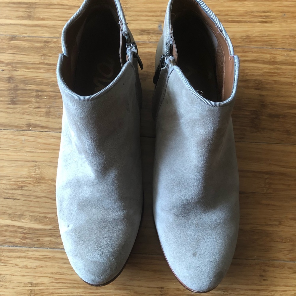 Sam Edelman leather booties- beige/tan. Size 6.5